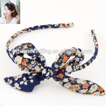 Newest arrival OL bow head band with fabrics